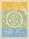 Tarte Printanière Green Tea Towels by Le Jacquard Francais at Fig Linens and Home