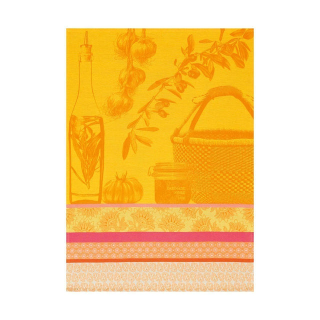 Le Jacquard Français Saveurs de Provence Lemon Tea Towel by Le Jacquard Français - 24" x 31" Tea Towels - Set of 4 Lemon at FIG LINENS AND HOME - 1