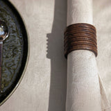 Vegetal Mood Beige Napkin By Le Jacquard Francais Napkin 20" X 20" - Set of 4 BEIGE at FIG LINENS AND HOME 2