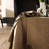 Vegetal Mood Green Tablecloth By Le Jacquard Francais at Fig Linens and Home 2