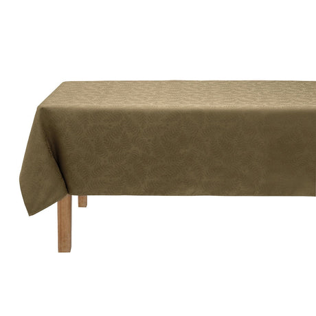Vegetal Mood Green Tablecloth By Le Jacquard Francais at Fig Linens and Home - White Background