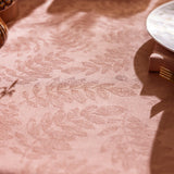 Vegetal Mood Orange Tablecloth by Le Jacquard Francais at Fig Linens and Home - View 3