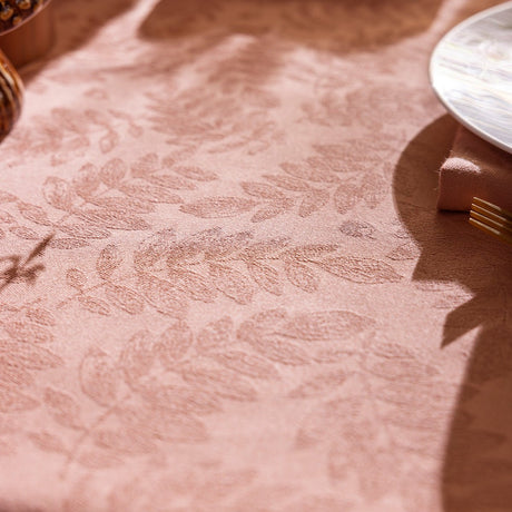 Vegetal Mood Orange Tablecloth by Le Jacquard Francais at Fig Linens and Home - View 3