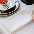 Vegetal Mood White Napkin By Le Jacquard Francais Napkin 20" X 20" - Set of 4 WHITE at FIG LINENS AND HOME 1