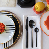 Vegetal Mood White Napkin By Le Jacquard Francais Napkin 20" X 20" - Set of 4 WHITE at FIG LINENS AND HOME 3