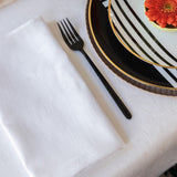 Vegetal Mood White Napkin By Le Jacquard Francais Napkin 20" X 20" - Set of 4 WHITE at FIG LINENS AND HOME 2
