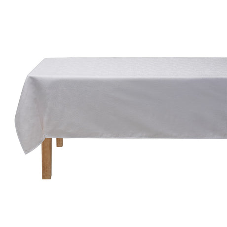 Vegetal Mood White Tablecloth By Le Jacquard Francais at Fig Linens and Home 3