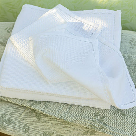 Volupté White Bath Collection by Le Jacquard Francais at Fig Linens and Home