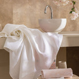Volupté White Bath Collection by Le Jacquard Francais - View 2 Lifestyle