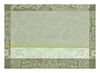 Voyage Iconique Enduit Green Coated Placemat By Le Jacquard Francais at Fig Linens and Home