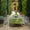 Voyage Iconique Enduit Green Coated Tablecloth By Le Jacquard Francais - Outdoor Table Linens 2