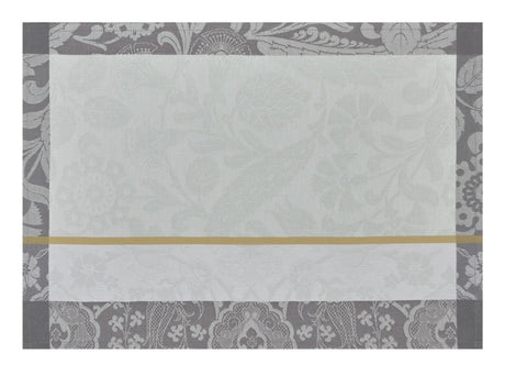Voyage Iconique Enduit Grey Coated Placemat By Le Jacquard Francais at Fig Linens and Home 1