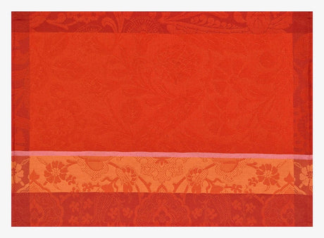 Voyage Iconique Enduit Red Coated Placemat by Le Jacquard Francais at Fig Linens and Home