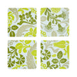 Voyage Iconique Green Set of Coasters by Le Jacquard Francais at Fig Linens and Home