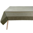 Voyage Iconique Green Tablecloth By Le Jacquard Francais at Fig Linens and Home 