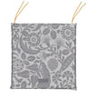 Voyage Iconique Grey Chair Cushion by Le Jacquard Francais at Fig Linens and Home