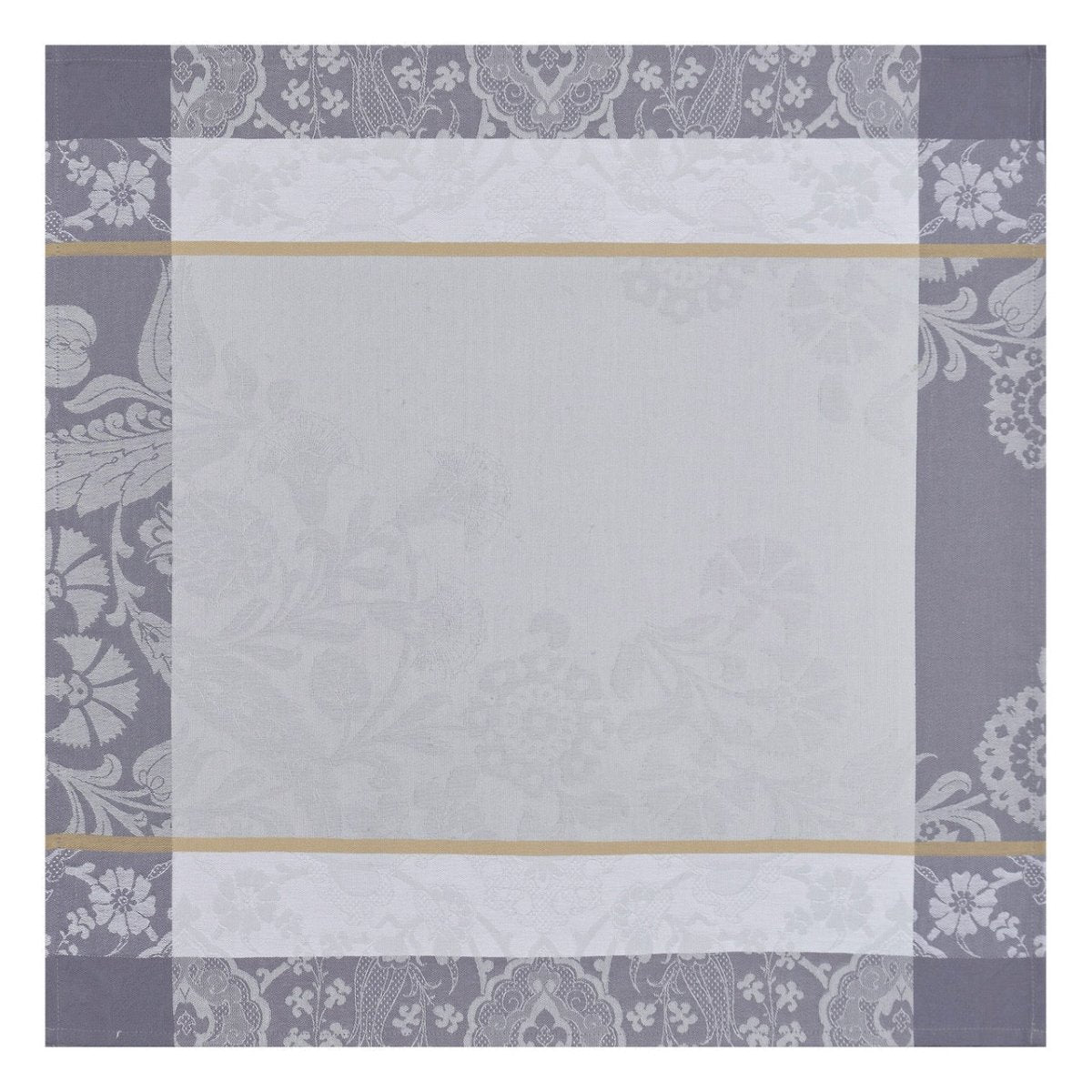 Voyage Iconique Grey Napkins By Le Jacquard Francais at Fig LInens and Home 
