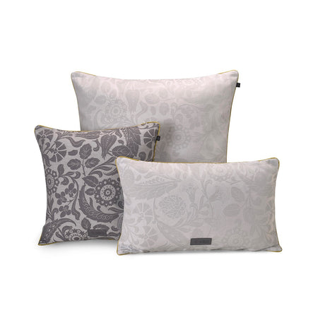 Voyage Iconique Grey Pillow Cover By Le Jacquard Francais at Fig Linens and Home