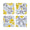 Voyage Iconique Grey Set of Coasters by Le Jacquard Francais at Fig Linens and Home