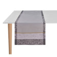 Voyage Iconique Grey Table Runner by Le Jacquard Francais at Fig Linens and Home