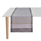 Voyage Iconique Grey Table Runner by Le Jacquard Francais at Fig Linens and Home