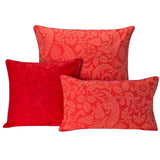 Voyage Iconique Red Pillow Covers by Le Jacquard Francais at Fig Linens and Home