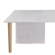 Voyage Iconique White Table Runner by Le Jacquard Francais at Fig Linens and Home 1