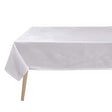 Voyage Iconique White Tablecloth By Le Jacquard Francais at Fig Linens and Home 2