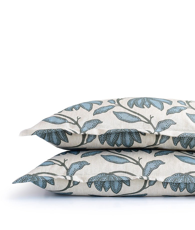 Desert Flower Wild Sage Bedding by Legacy Home Euro Sham 26" x 26" - Flanged Wild Sage at FIG LINENS AND HOME 3