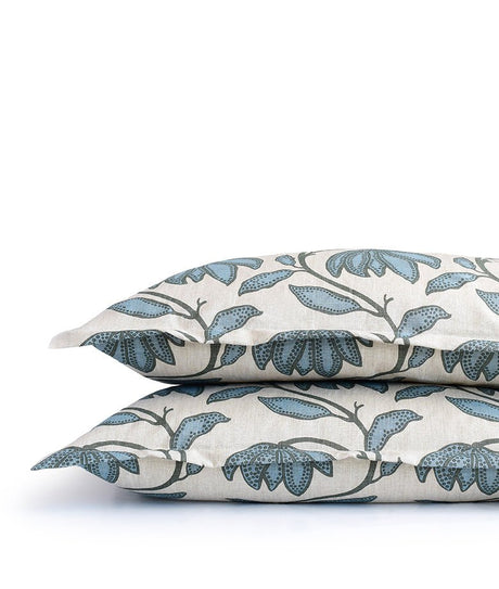 Desert Flower Wild Sage Bedding by Legacy Home Euro Sham 26" x 26" - Flanged Wild Sage at FIG LINENS AND HOME 3