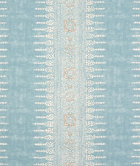 Fabric Swatch of Javanese Stripe Spa Blue Bedding by Legacy Home