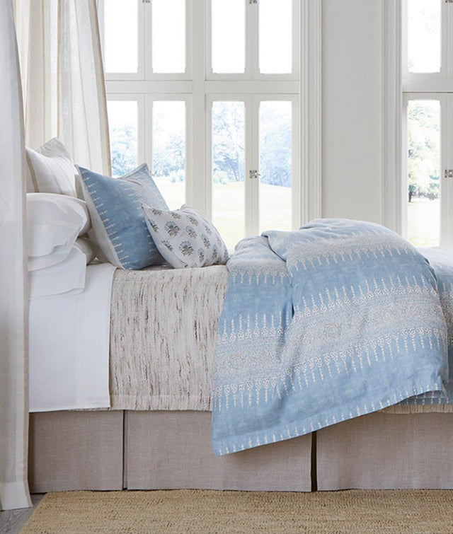 Javanese Stripe Spa Blue Bedding by Legacy Home at Fig Linens and Home
