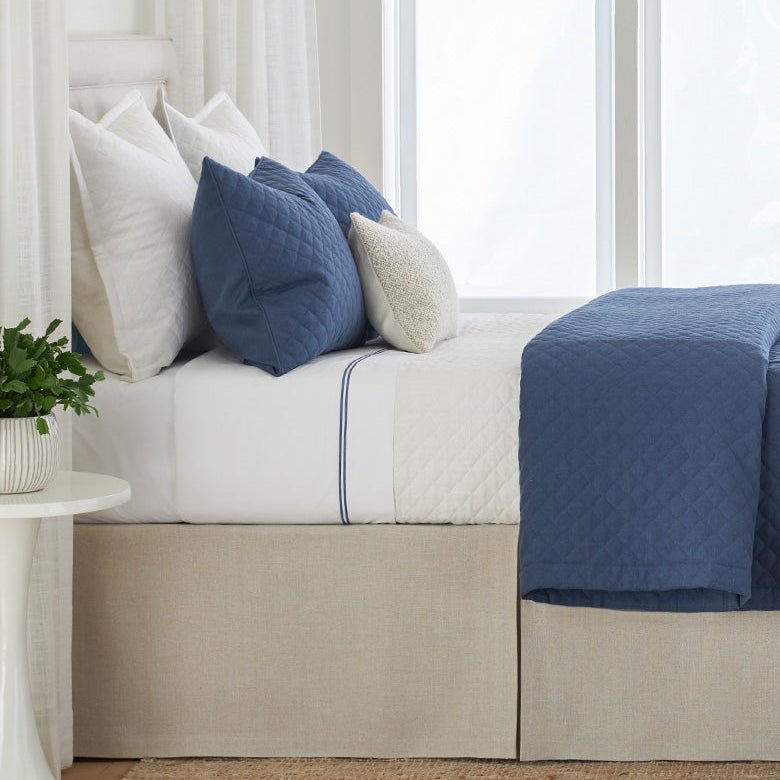 Legacy Home Linens - Jefferson Quilted Coverlets and Shams from 100% Linen