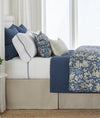 Sierra Denim Bedding by Legacy Home Twin Duvet Cover 68" x 86" - Sierra Flanged Denim Blue at FIG LINENS AND HOME 1