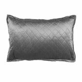 King Pillow - Chloe Steel Velvet by Lili Alessandra at Fig Linens and Home