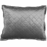 Luxe European Pillow - Chloe Steel Velvet by Lili Alessandra at Fig Linens and Home