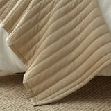 Urban Bamboo Champagne Quilt - Lili Alessandra Quilted Coverlet at Fig Linens and Home 3