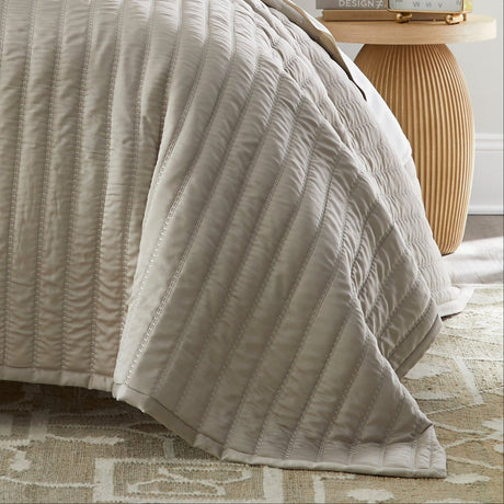 Urban Bamboo Mushroom Quilt - Lili Alessandra Quilted Coverlet at Fig Linens and Home 3