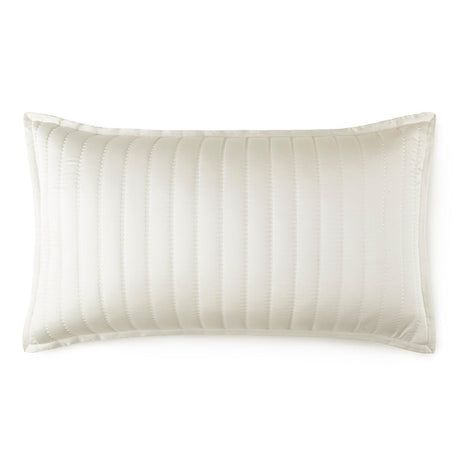 Urban Bamboo Quilted Pillows by Lili Alessandra Cream Quilted King Pillow 20 x 36 at FIG LINENS AND HOME 9