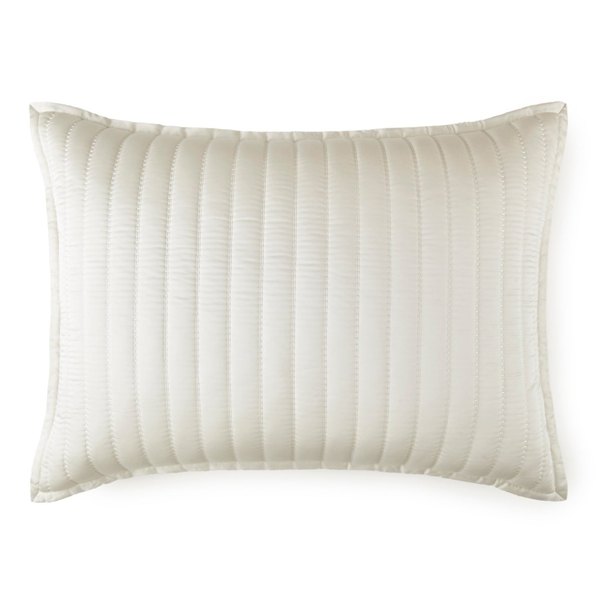 Urban Bamboo Quilted Pillows by Lili Alessandra Cream Quilted Luxe Euro Pillow 27 X 36 at FIG LINENS AND HOME 12
