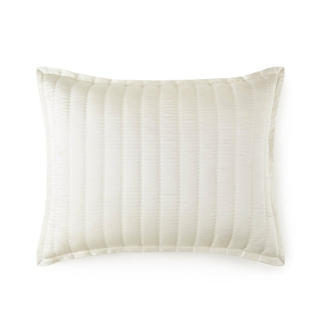 Urban Bamboo Quilted Pillows by Lili Alessandra Cream Quilted Standard Pillow 20 X 26 at FIG LINENS AND HOME 4