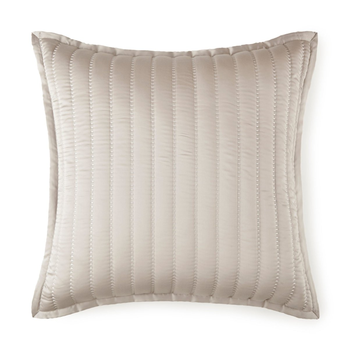 Urban Bamboo Quilted Pillows by Lili Alessandra Mushroom Quilted European Pillow 26 X 26 at FIG LINENS AND HOME 16