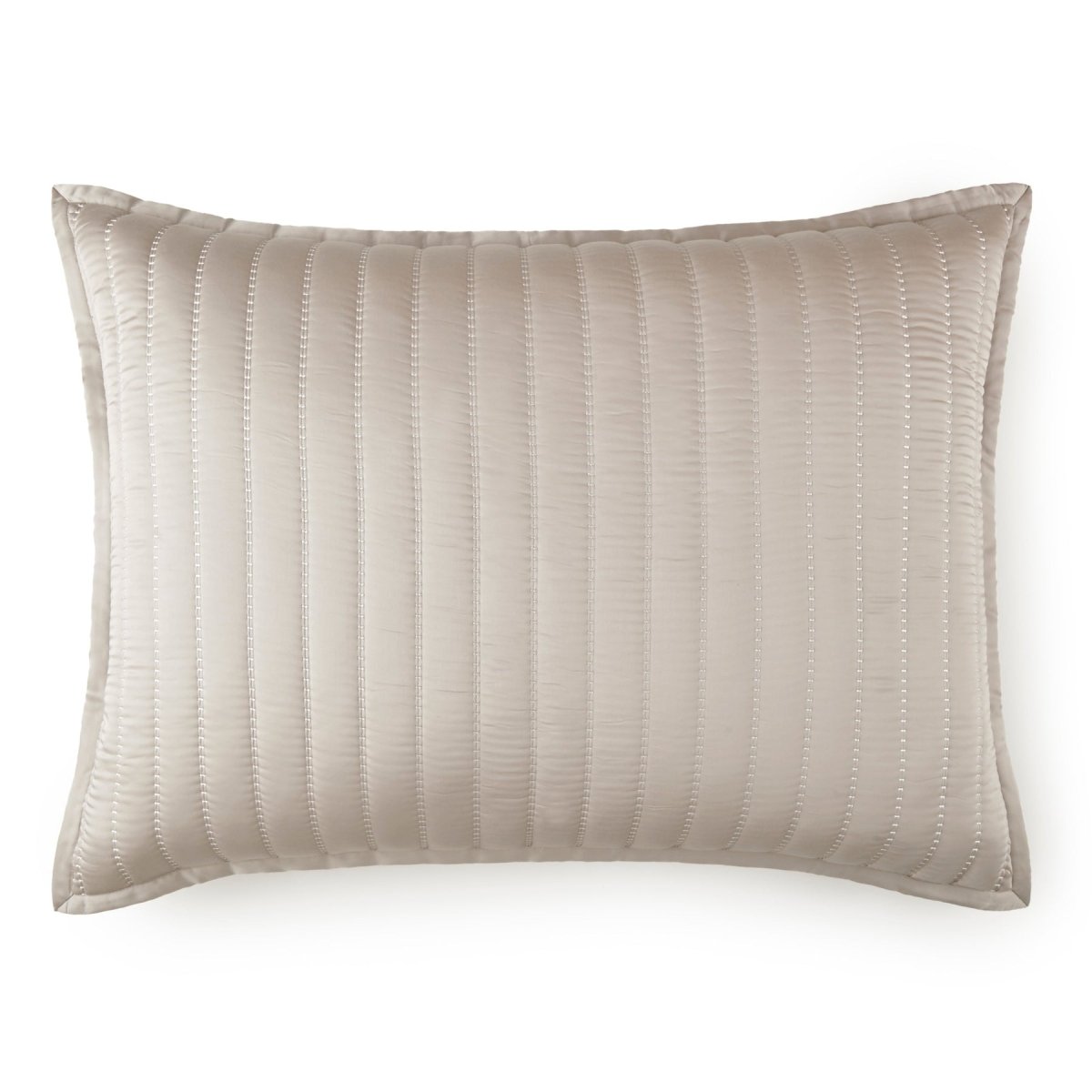 Urban Bamboo Quilted Pillows by Lili Alessandra Mushroom Quilted Luxe Euro Pillow 27 X 36 at FIG LINENS AND HOME 13
