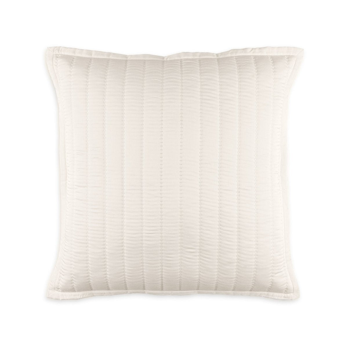 Urban Bamboo Quilted Pillows by Lili Alessandra White Quilted European Pillow 26 X 26 at FIG LINENS AND HOME 14