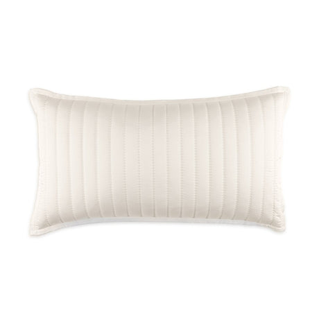 Urban Bamboo Quilted Pillows by Lili Alessandra White Quilted King Pillow 20 x 36 at FIG LINENS AND HOME 6