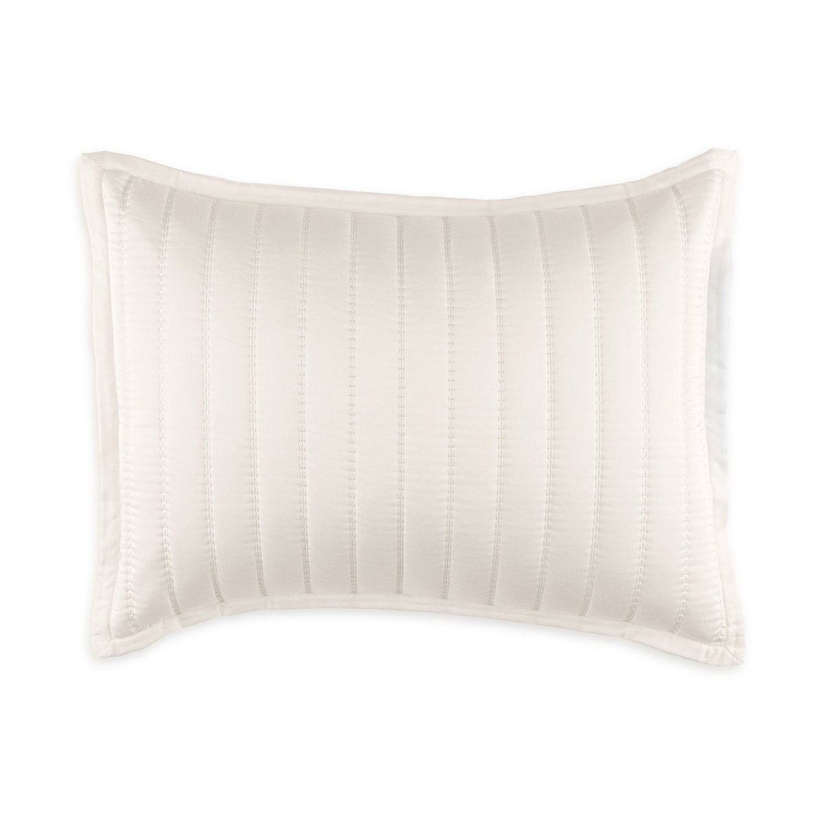 Urban Bamboo Quilted Pillows by Lili Alessandra White Quilted Standard Pillow 20 X 26 at FIG LINENS AND HOME 2