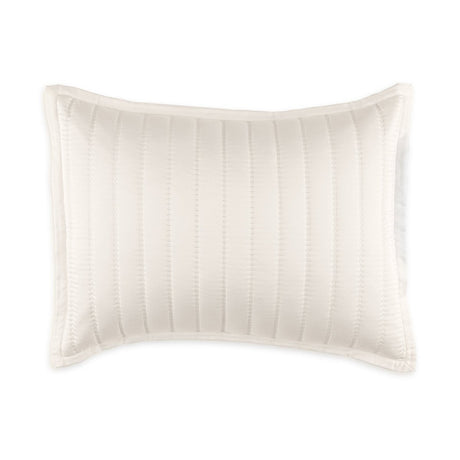 Urban Bamboo Quilted Pillows by Lili Alessandra White Quilted Standard Pillow 20 X 26 at FIG LINENS AND HOME 2
