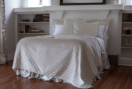 Chloe Ivory Velvet by Lili Alessandra - Quilt and Pillows