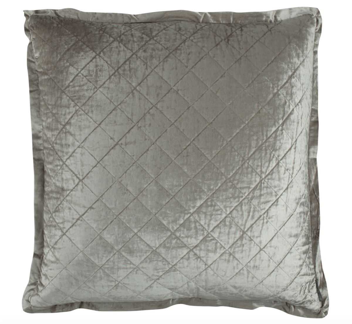Lili Alessandra Chloe Velvet Ice Silver Euro Pillow - Fig Linens