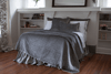 Lili Alessandra Chloe Silver Quilt, Pillows